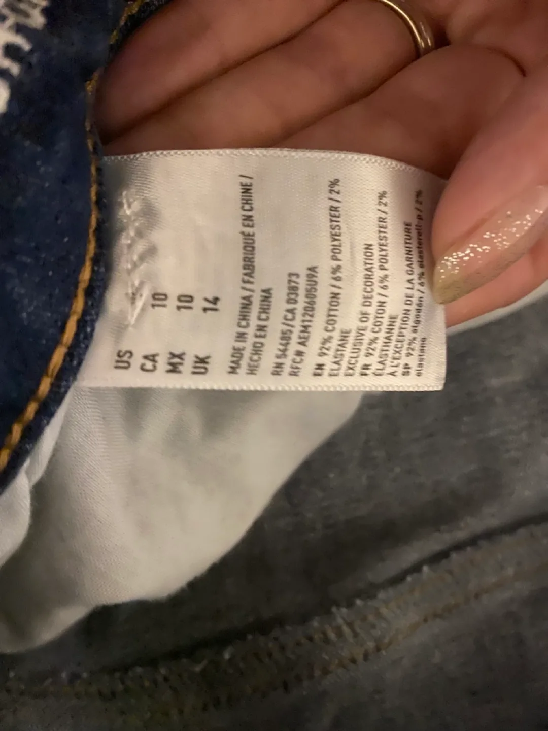 American Eagle Distressed Denim Shorts - Size 10 image indicator(6)