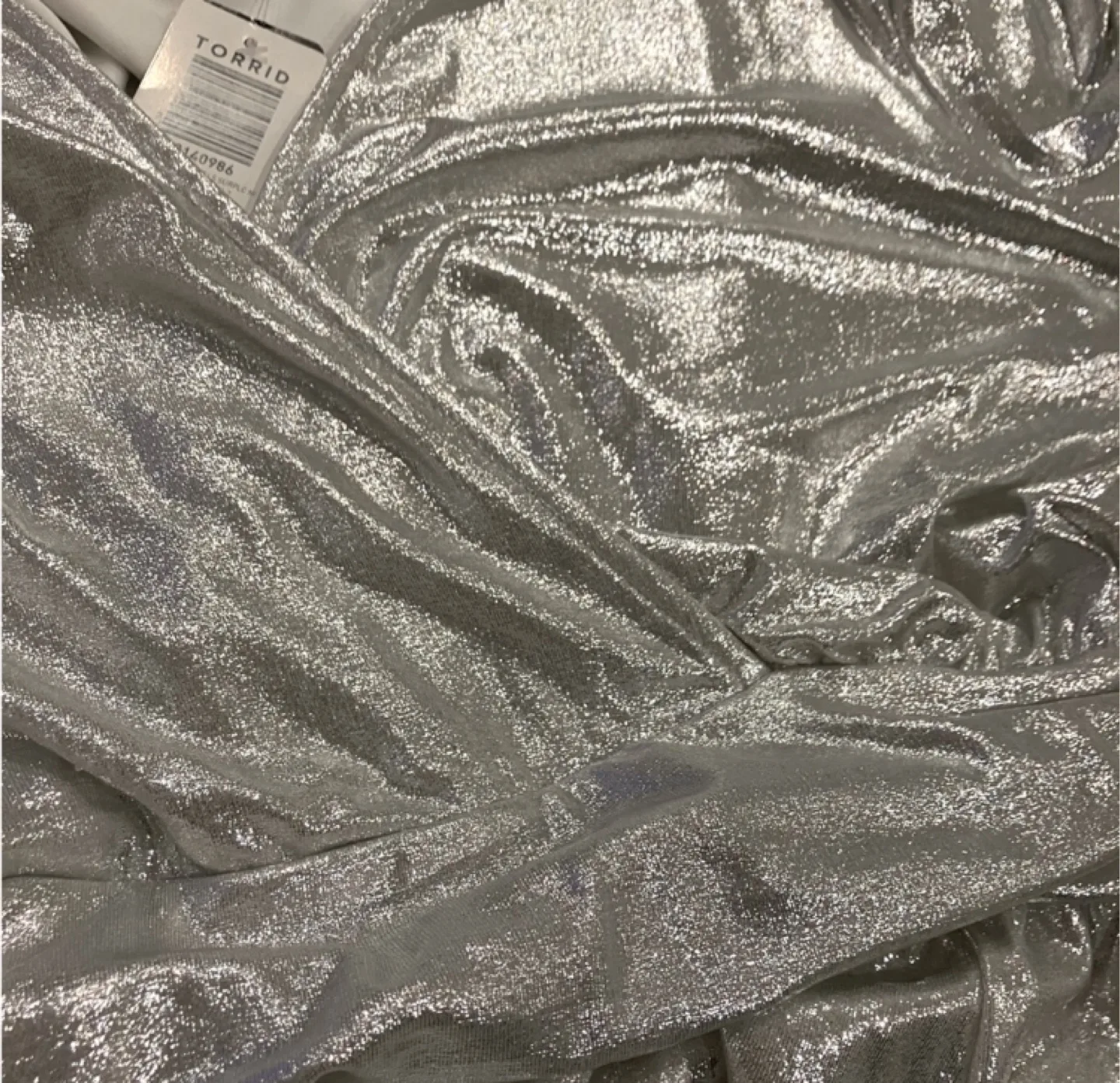 New 1X Long Sleeve Silver Dress image indicator(9)