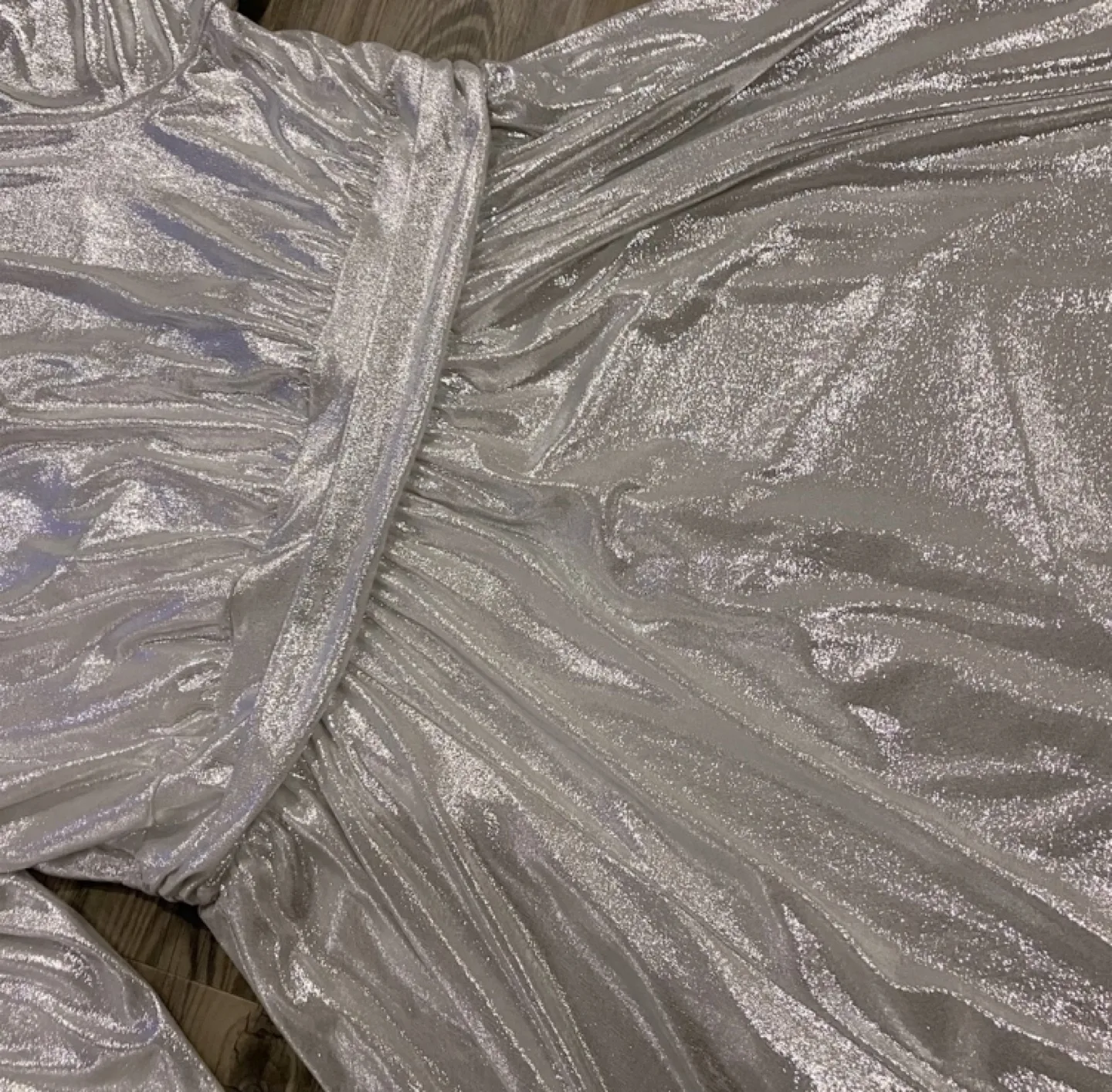 New 1X Long Sleeve Silver Dress image indicator(4)