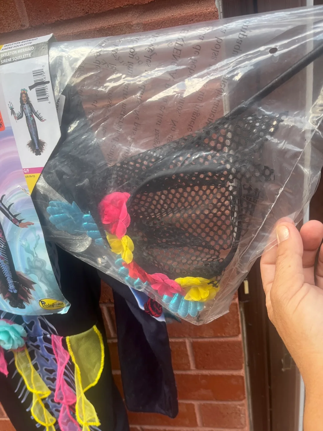 Skeleton Mermaid Costume Size L (10-12) image indicator(3)