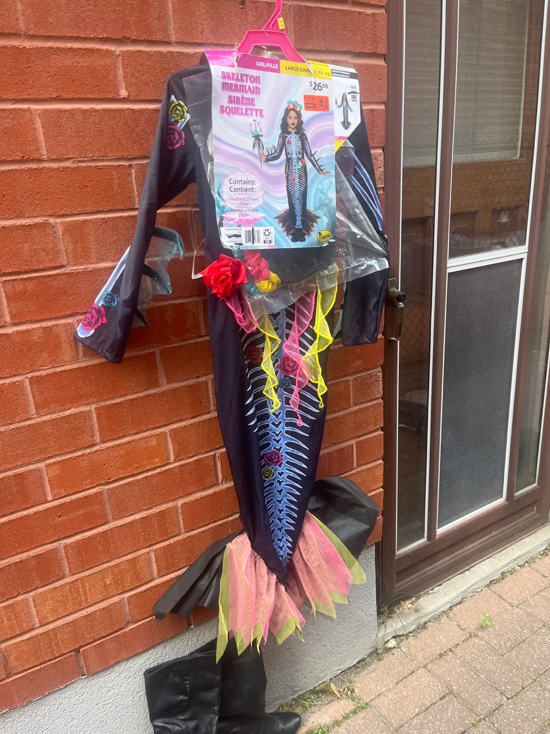 Skeleton Mermaid Costume Size L (10-12) thumbnail