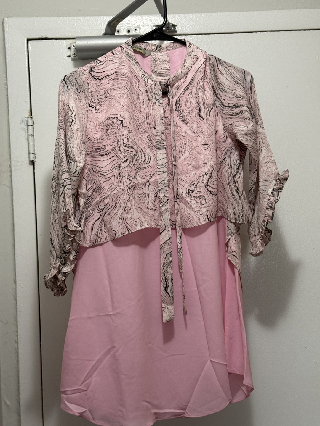 Pink Layered Long top / Dress