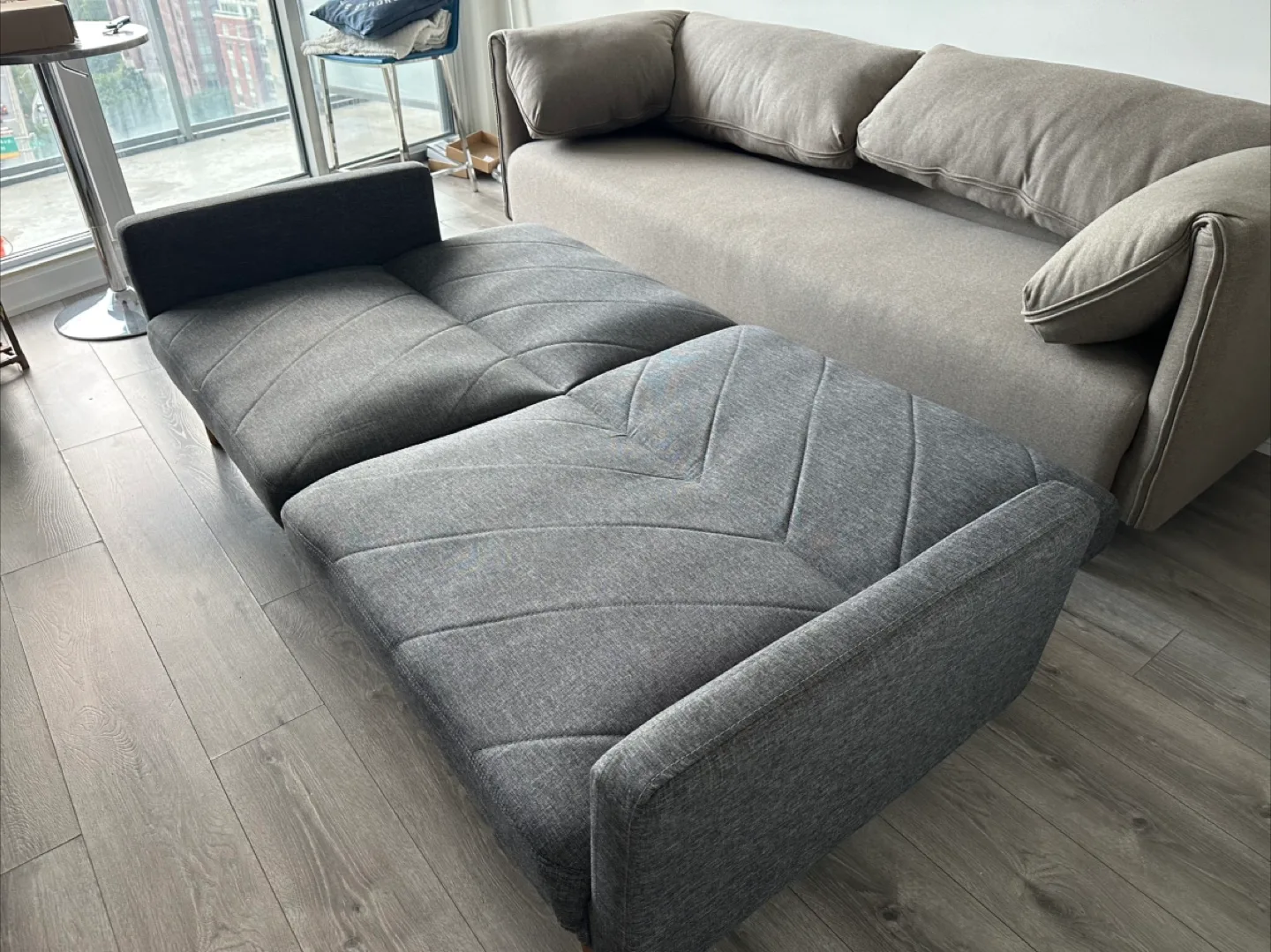 Grey Futon Sofa Bed image indicator(4)