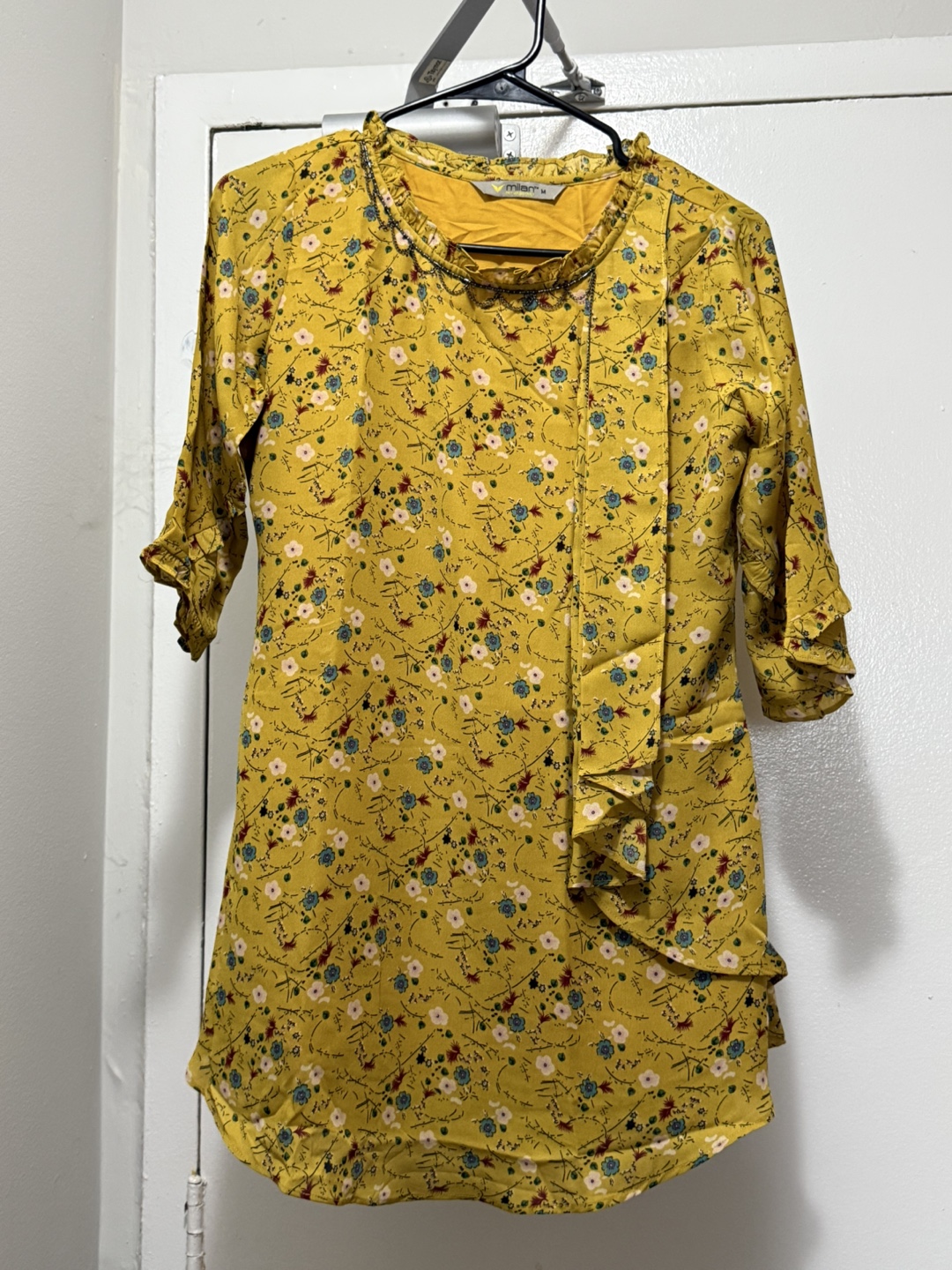 Milan Yellow Floral Dress