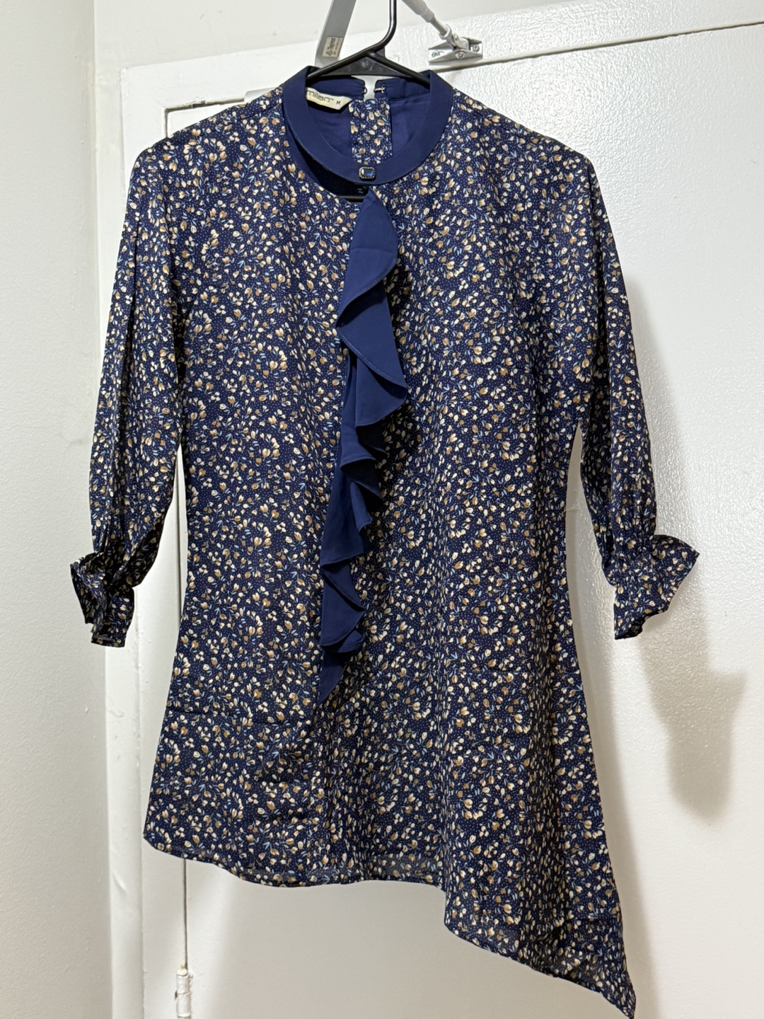 Milan Floral Print Ruffle Long top / Dress