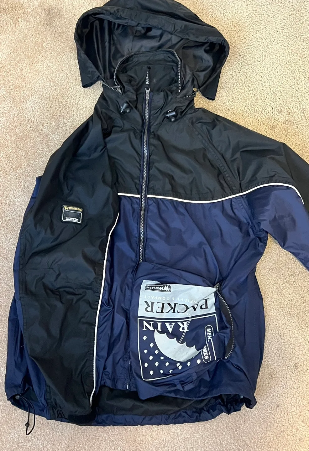 Wetskins Rain Suit - jacket and pants men’s medium thumbnail