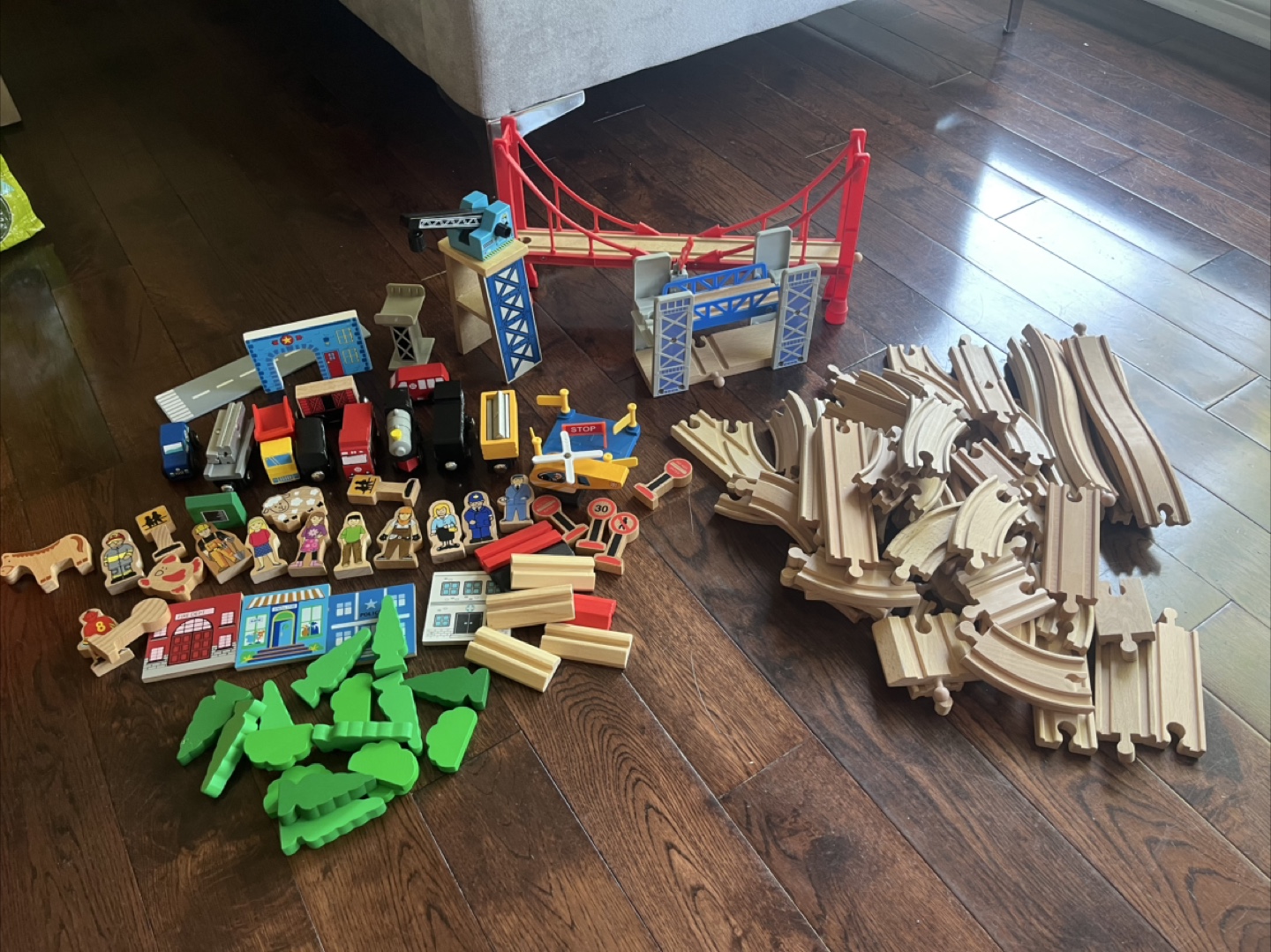 Wooden Train Set with Accessories - photo 2