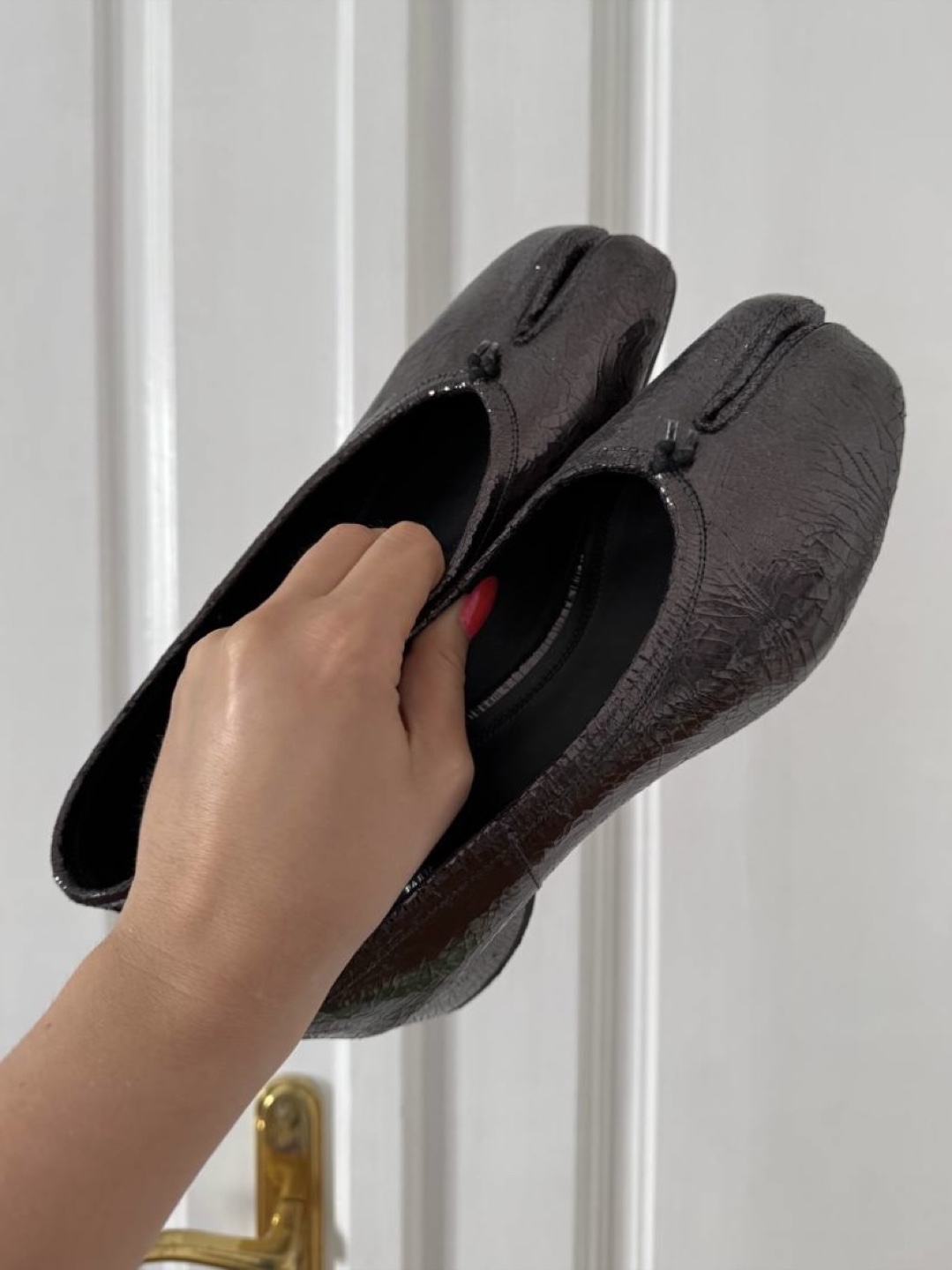 Maison Margiela Tabi Broken Mirror New Ballerinas 40