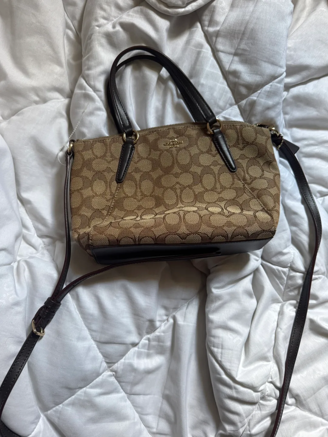 coach signature mini satchel thumbnail