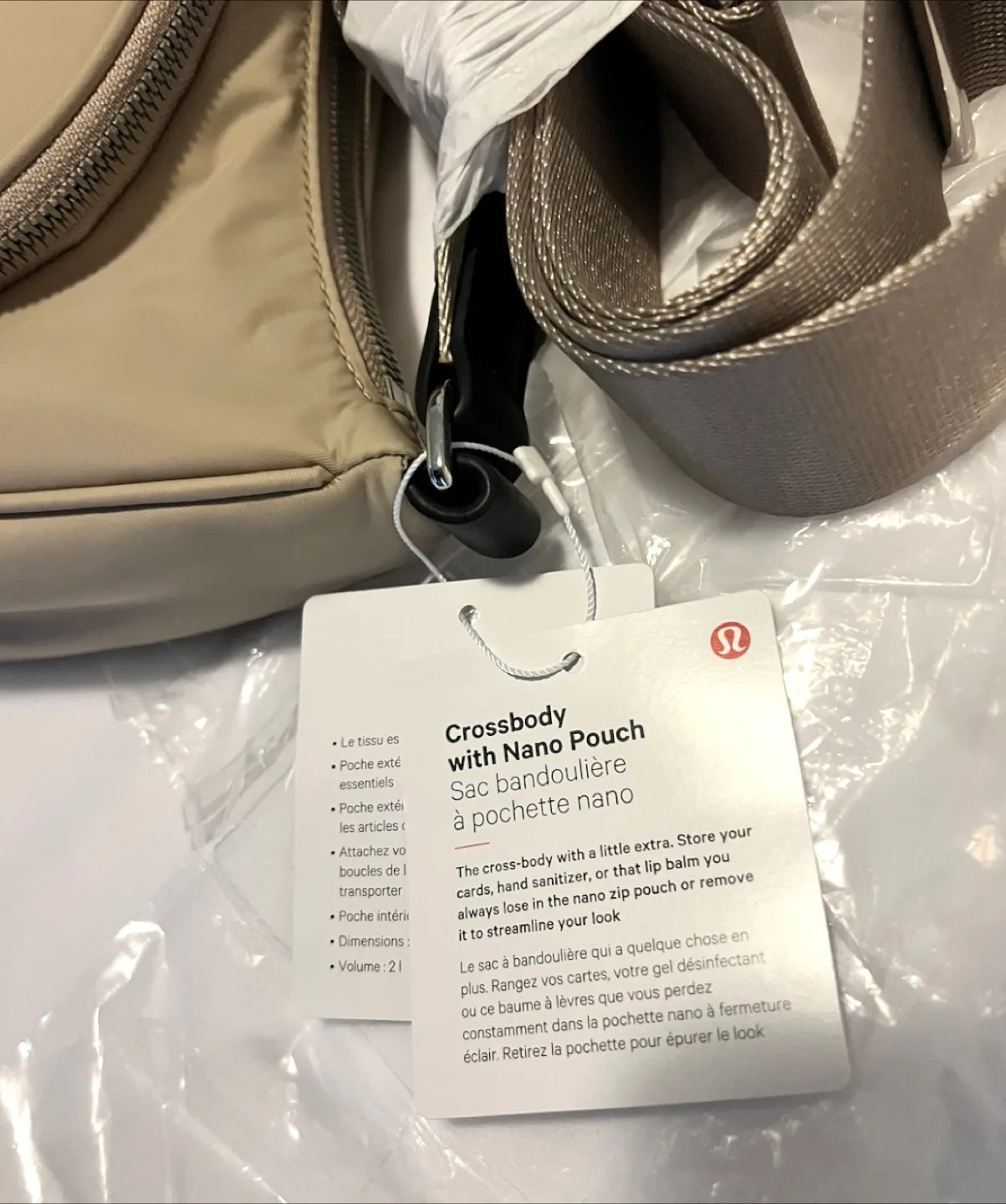 New with tags Lululemon Crossbody Bag with Nano Pouch image indicator(6)