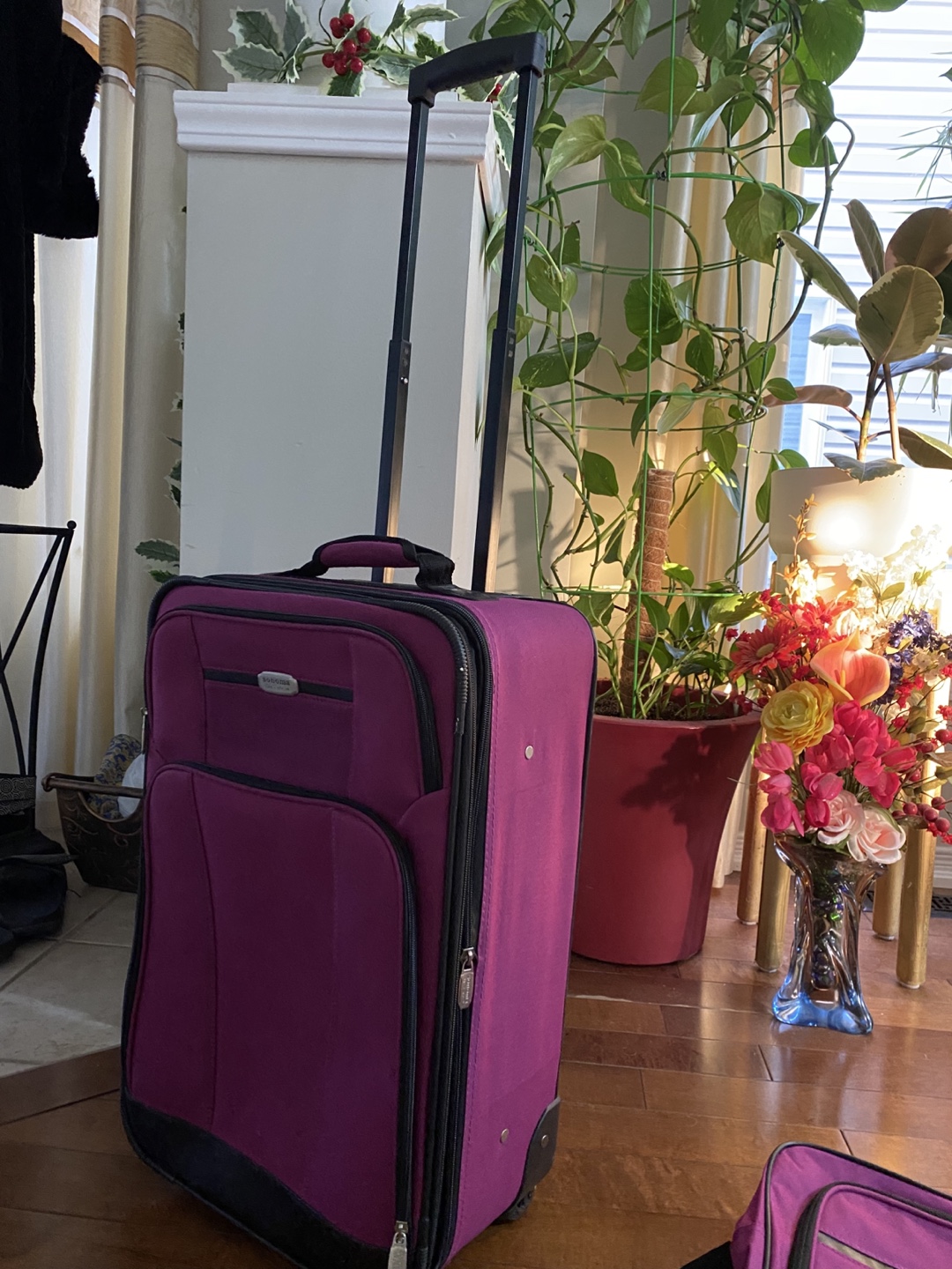 Sonoma Purple Luggage Set - Carry-on & Shoulder Bag - photo 3