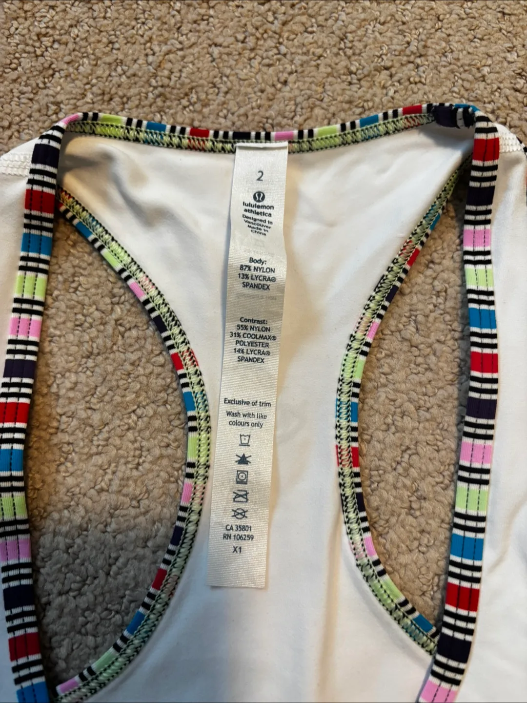 Lululemon Workout Tank Top - Size 2 image indicator(3)