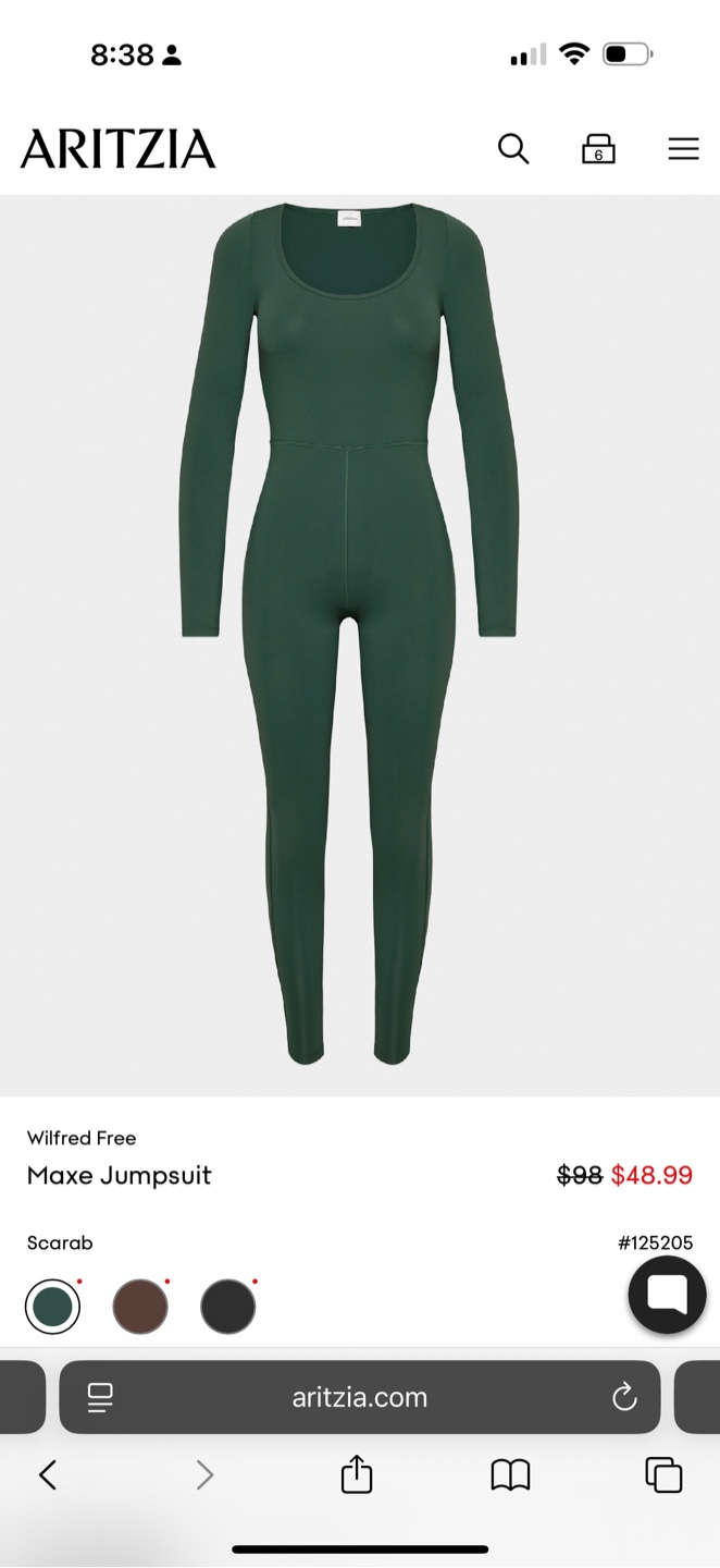 Aritzia Wilfred Free Maxe Jumpsuit - Scarab - photo 4