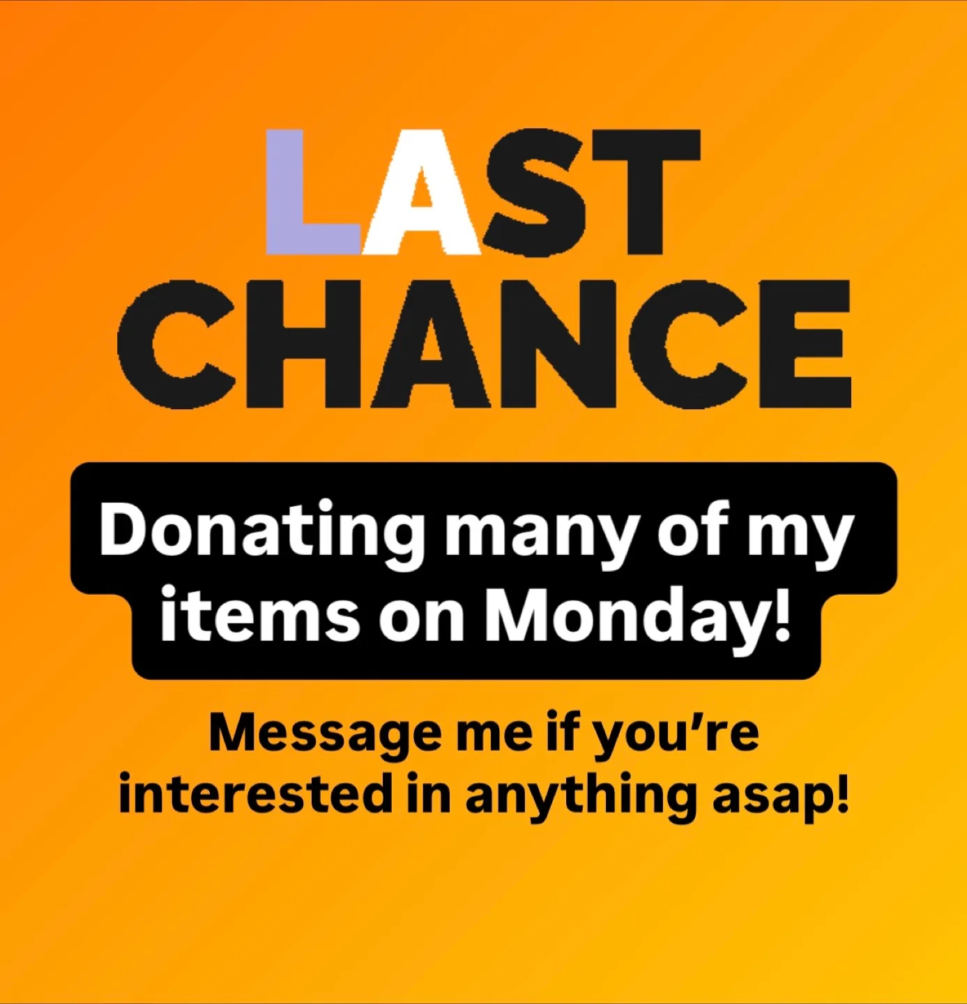 Donating on Monday!! thumbnail