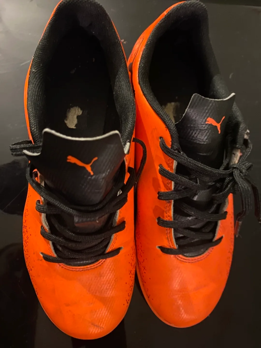 Puma Orange Soccer Cleats thumbnail