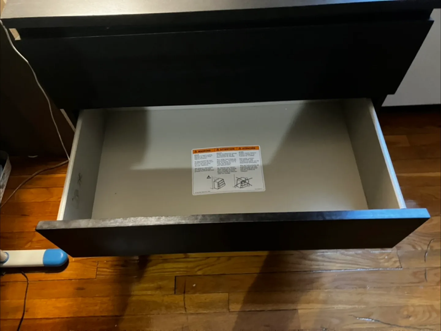 IKEA Malm Black-Brown 3-Drawer Chest image indicator(3)