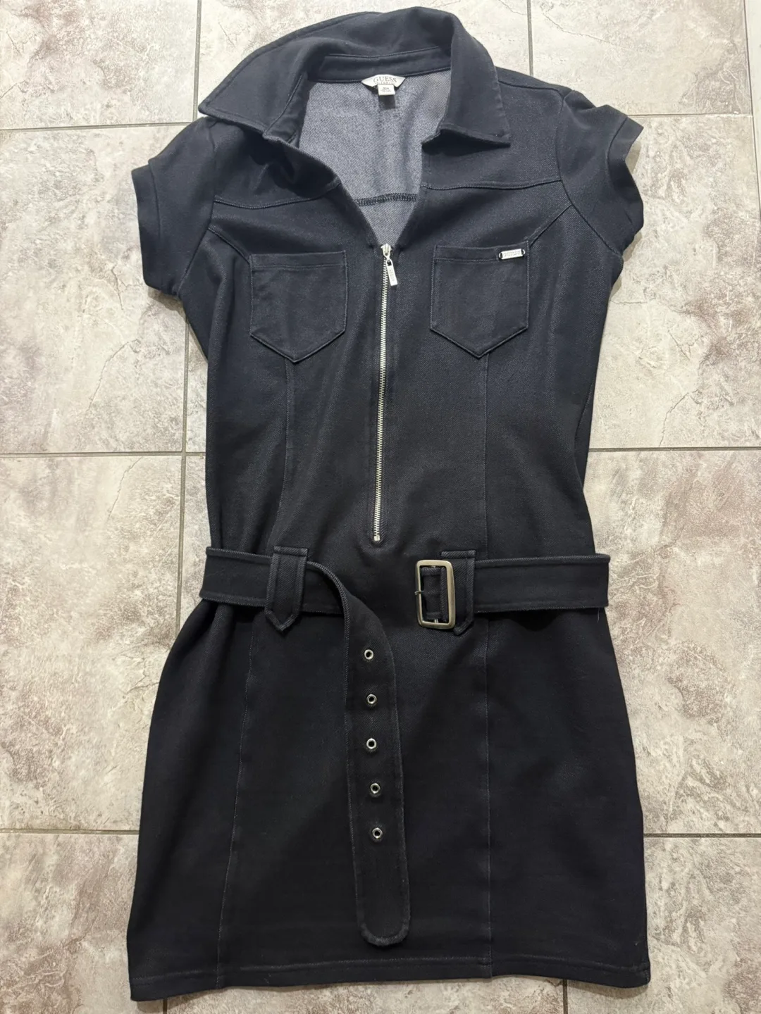 guess denim style dress thumbnail
