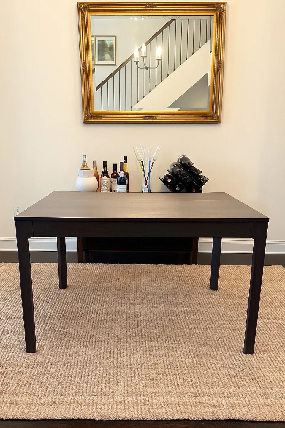Extendable Dining Table (Dark Brown, Seats 6) thumbnail