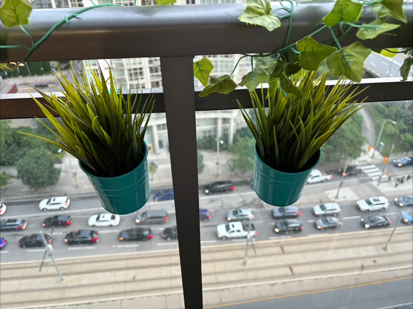 Artificial Plant in Blue Pot thumbnail