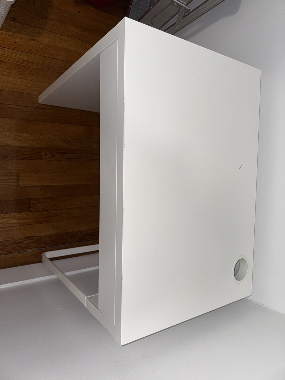 IKEA White Desk with Drawer - photo 4