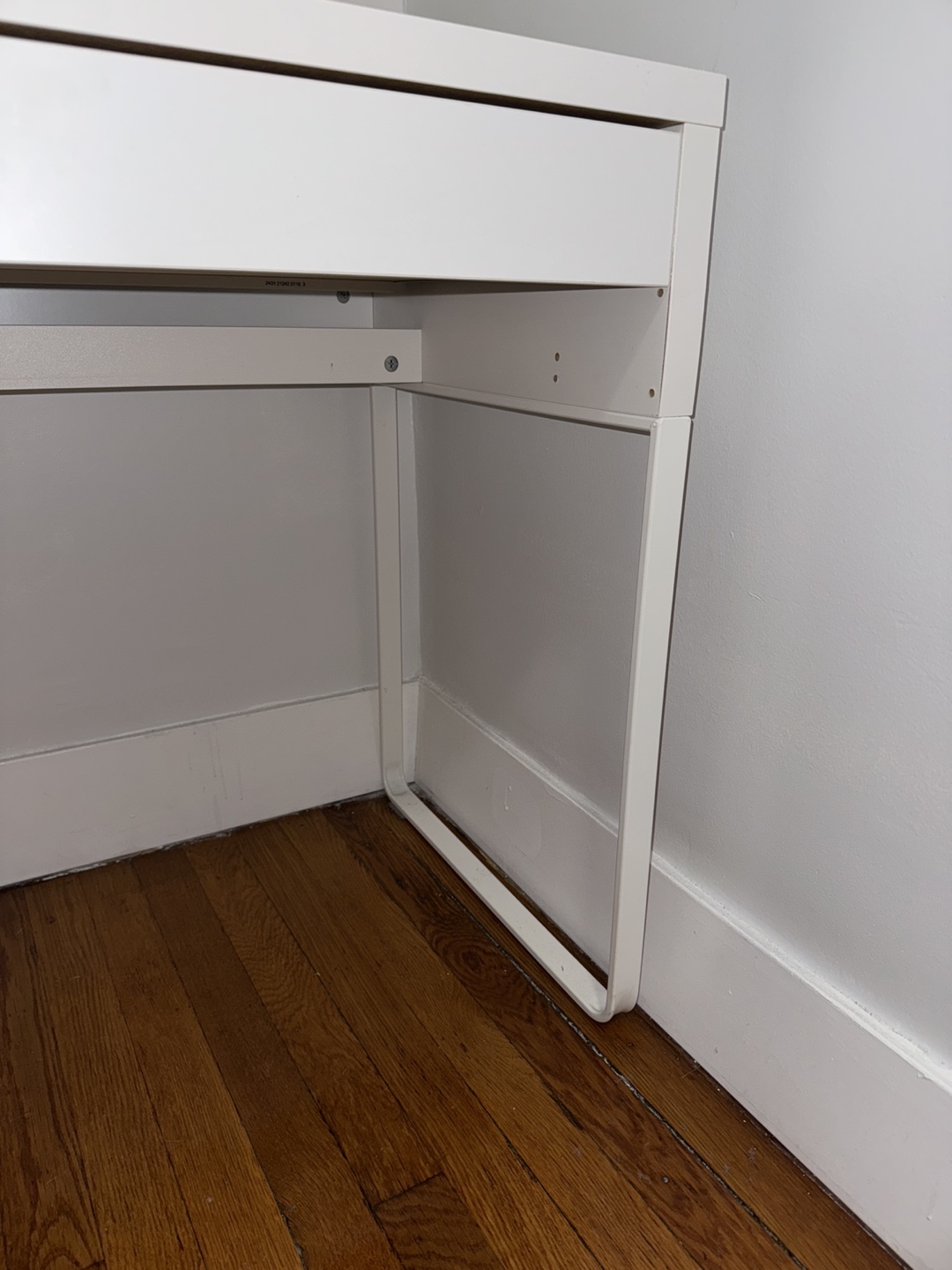 IKEA White Desk with Drawer - photo 3