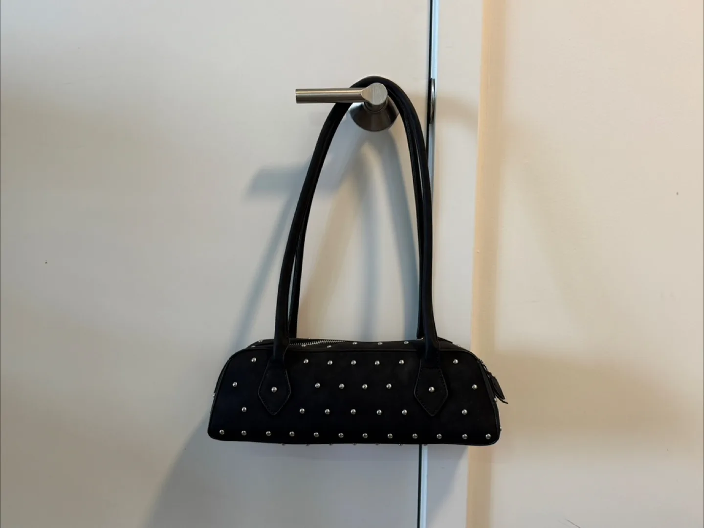 Black Studded Barrel Bag thumbnail