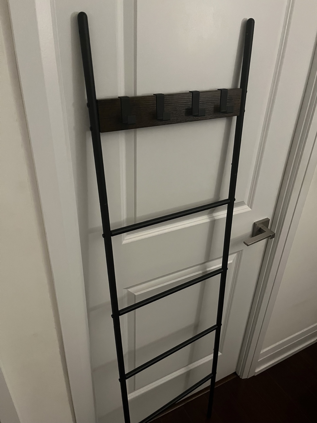 Black Metal Ladder with Hooks - photo 3