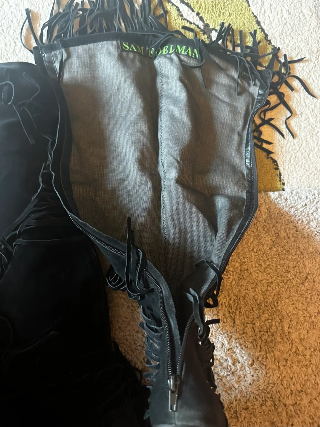 Sam Edelman Fringe thigh high boots image indicator(6)