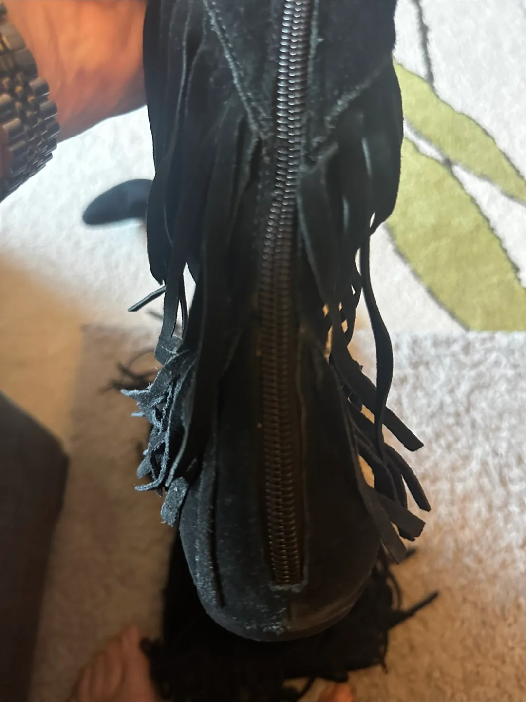 Sam Edelman Fringe thigh high boots image indicator(7)