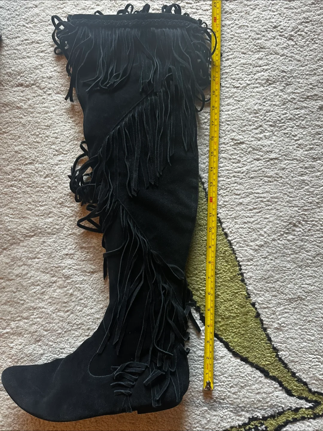 Sam Edelman Fringe thigh high boots image indicator(9)