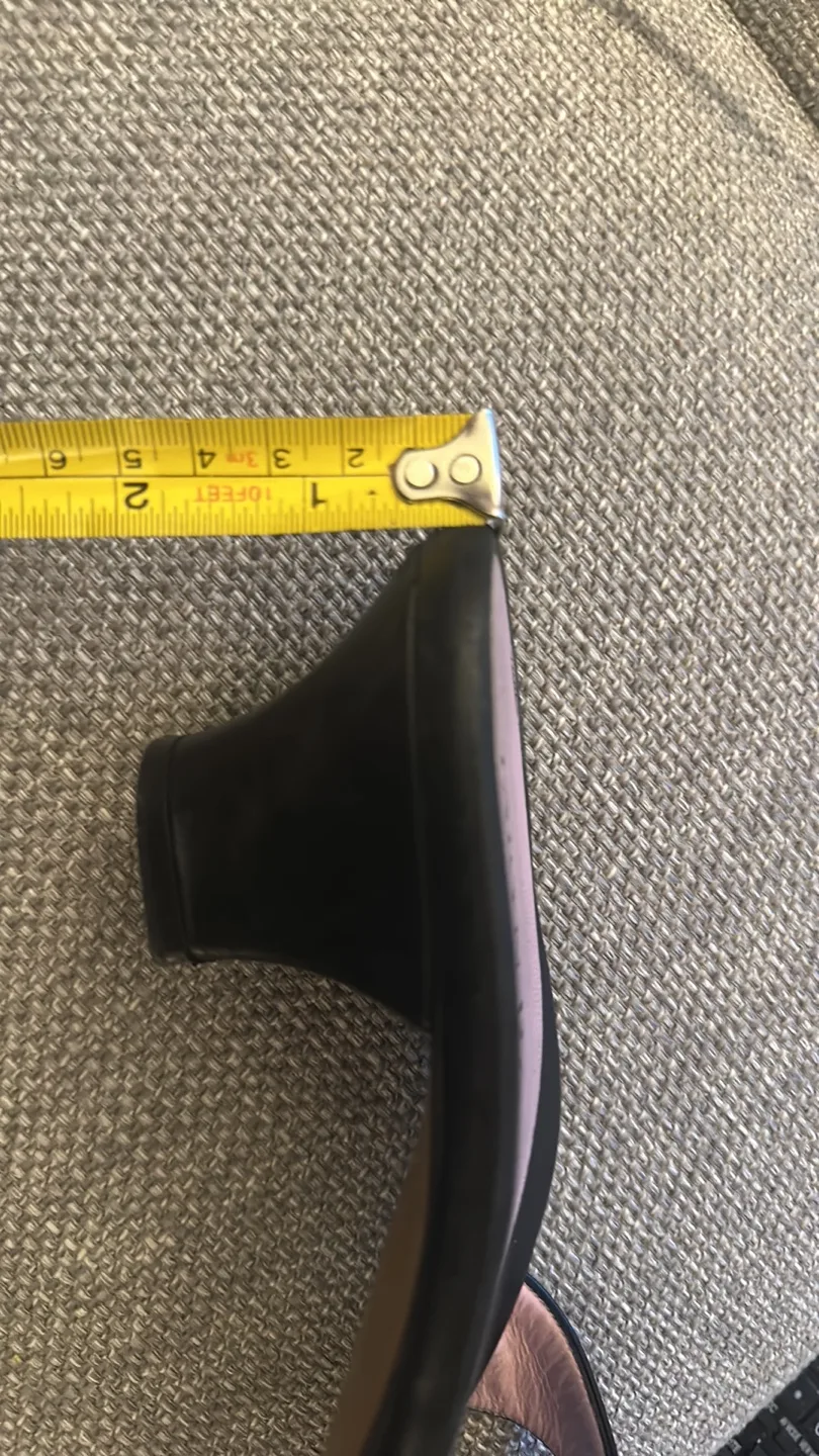 Taryn Rose black leather slides image indicator(4)