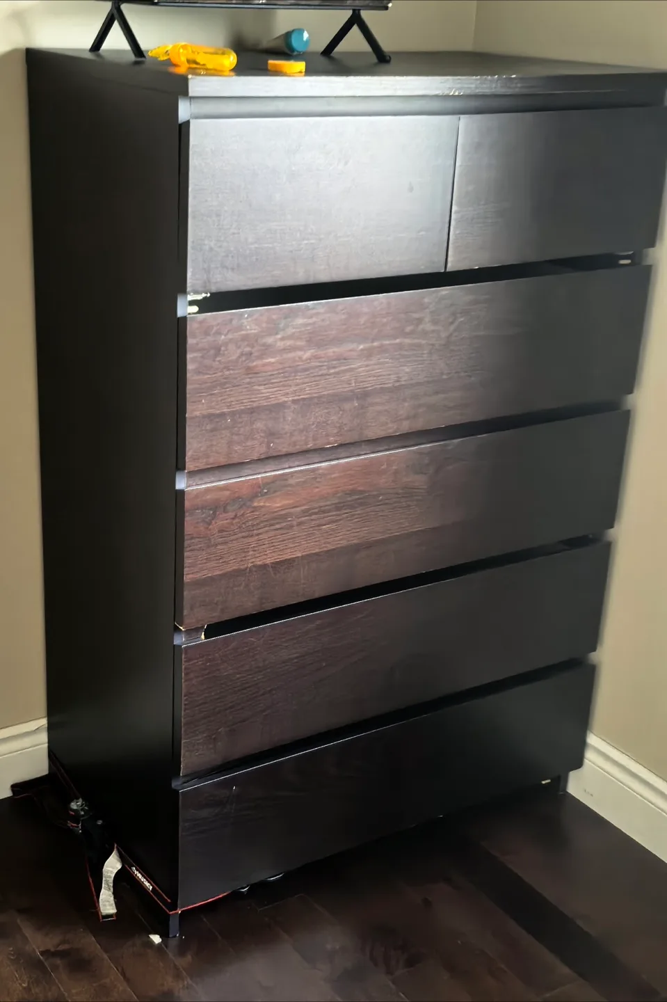 IKEA Hemnes 6-Drawer Dresser - Dark Brown thumbnail
