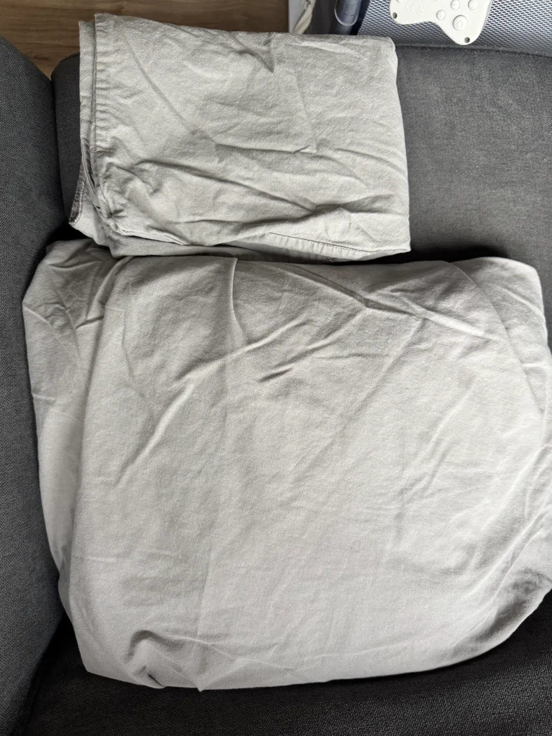 IKEA DVALA King Size Sheet Set - Light Grey image indicator(2)