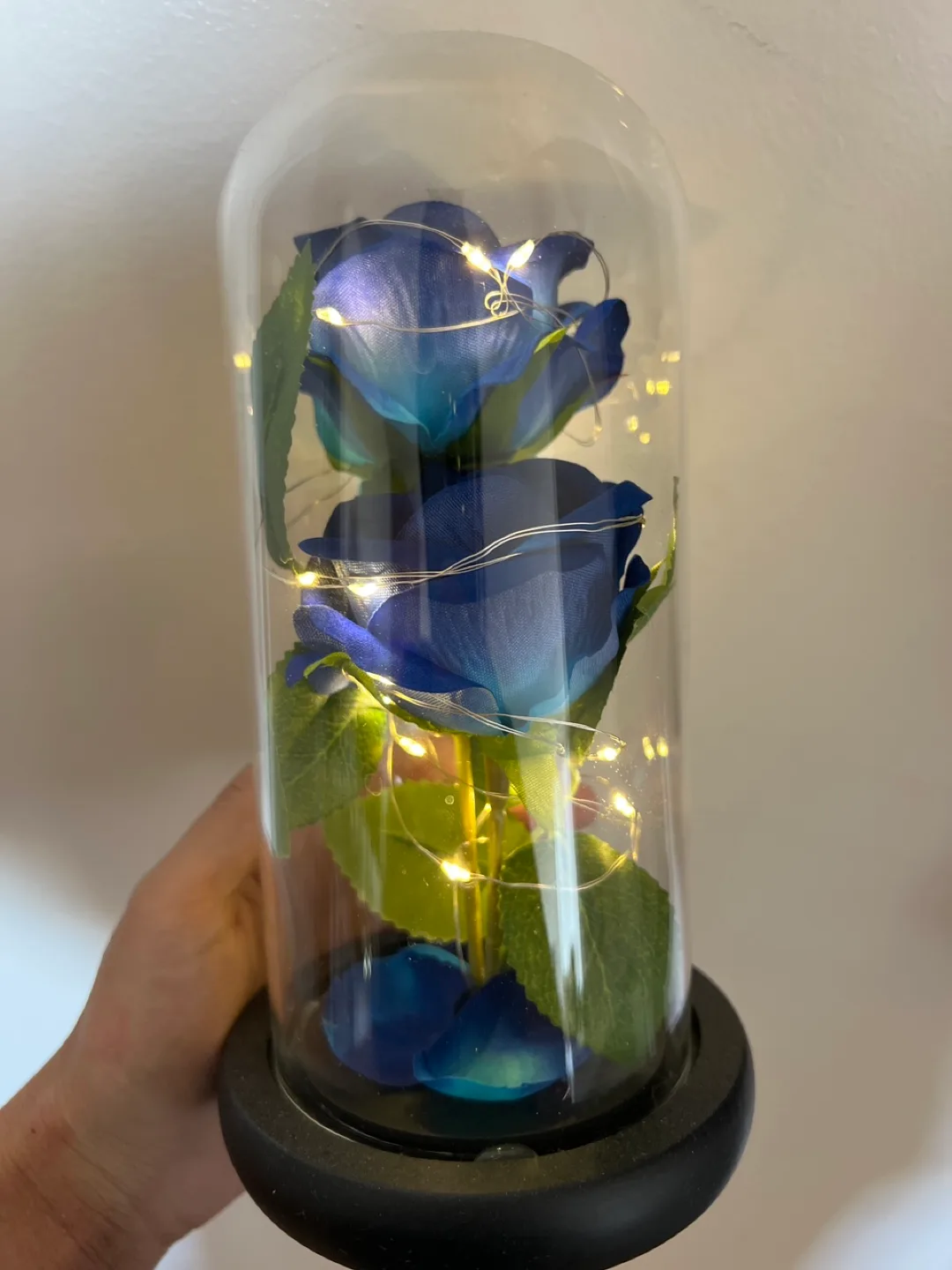 Blue Rose in Glass Dome thumbnail