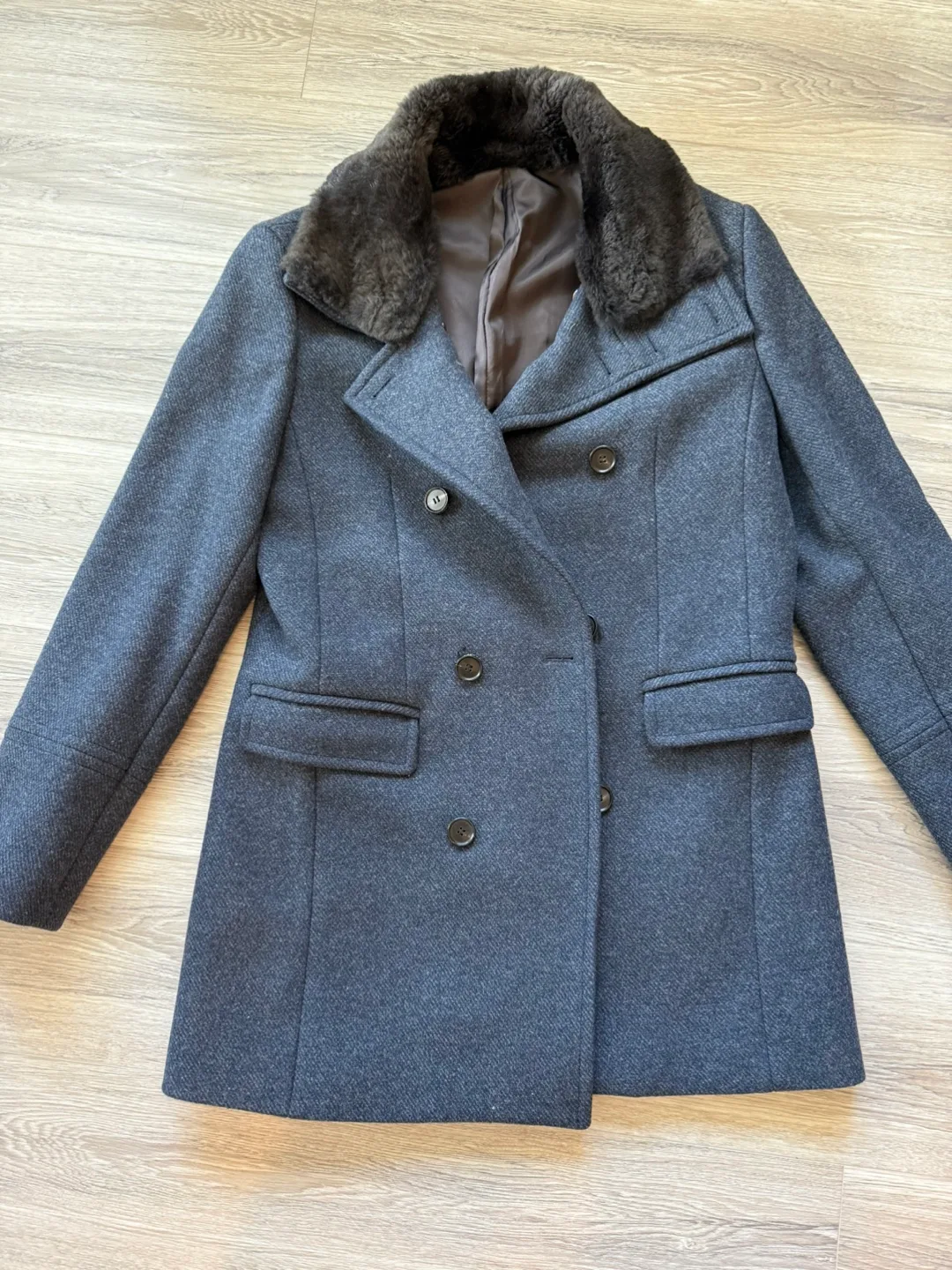 Korean brand Aya Morie Wool Blend Coat - Size 52 thumbnail