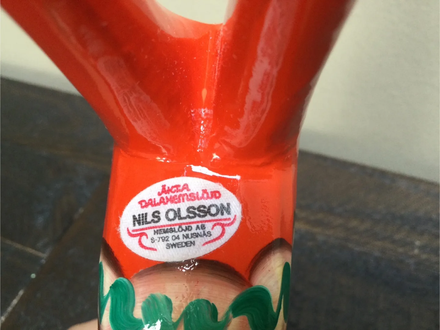 Vintage Nils Olsson Wooden Dala Horse Sweden image indicator(2)