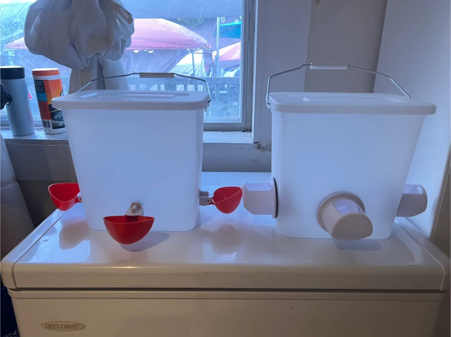 Chicken Feeder with Drinking Cups thumbnail
