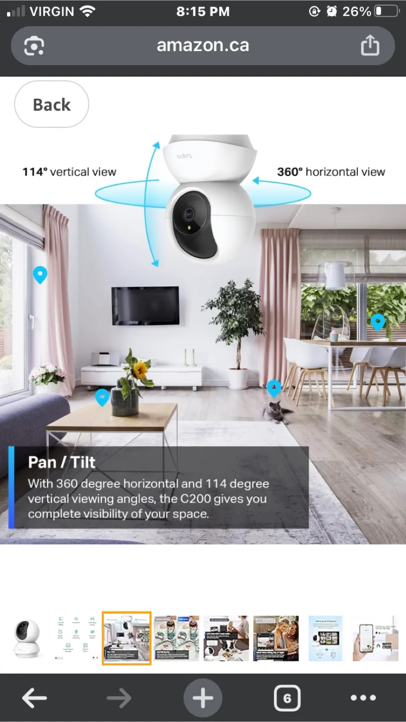 TP-Link Tapo C200 Home Security Wi-Fi Camera image indicator(2)