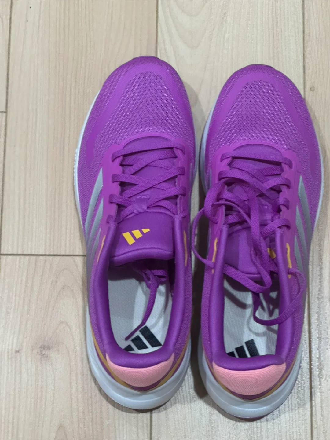 New Adidas Runfalcon 3.0 Purple Running Shoes - Youth Size 7 thumbnail