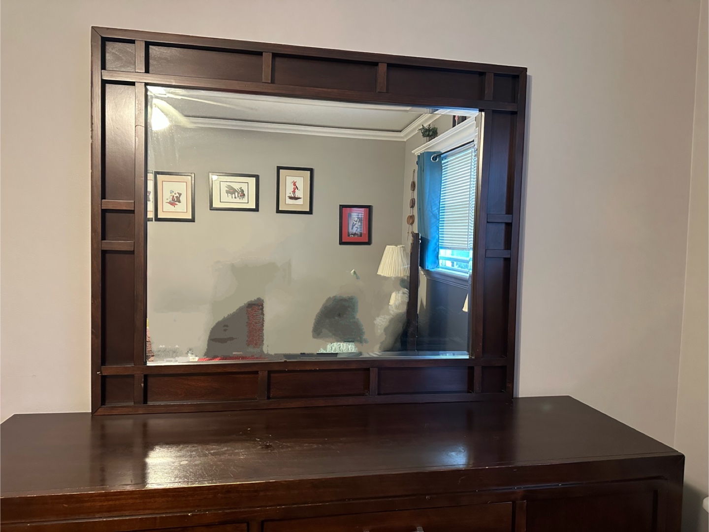 Wooden Dresser with Mirror - photo 3