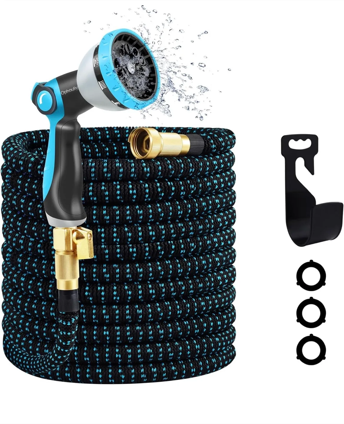 Ophouily Expandable Garden Hose - 10 Spray Patterns thumbnail