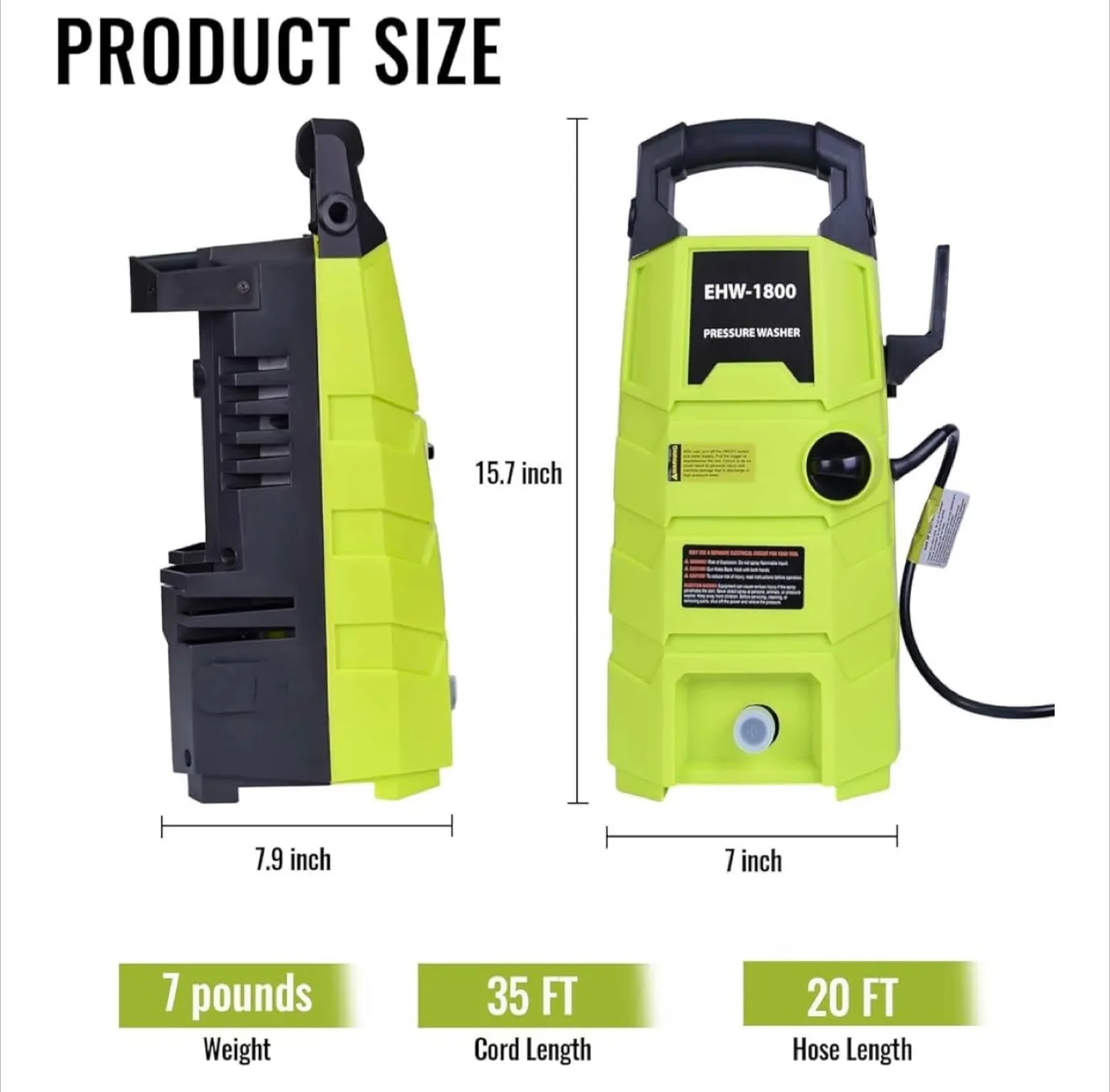 EHW-1800 Pressure Washer image indicator(5)