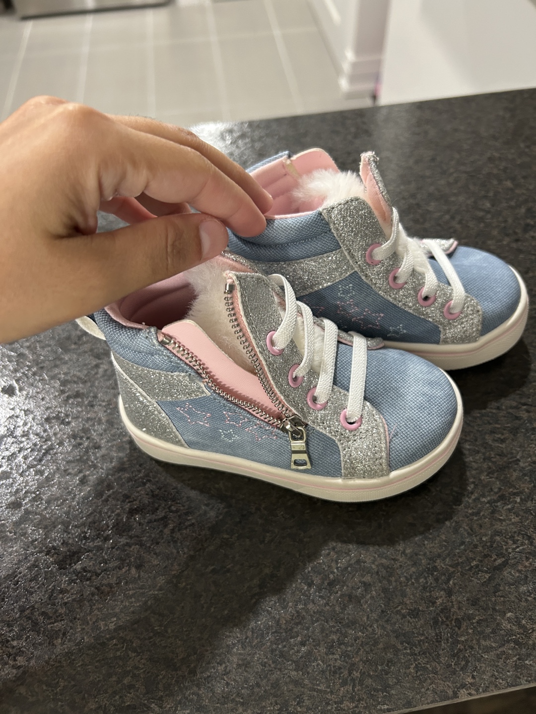 Girls Size 6 High Top Sneakers - photo 2