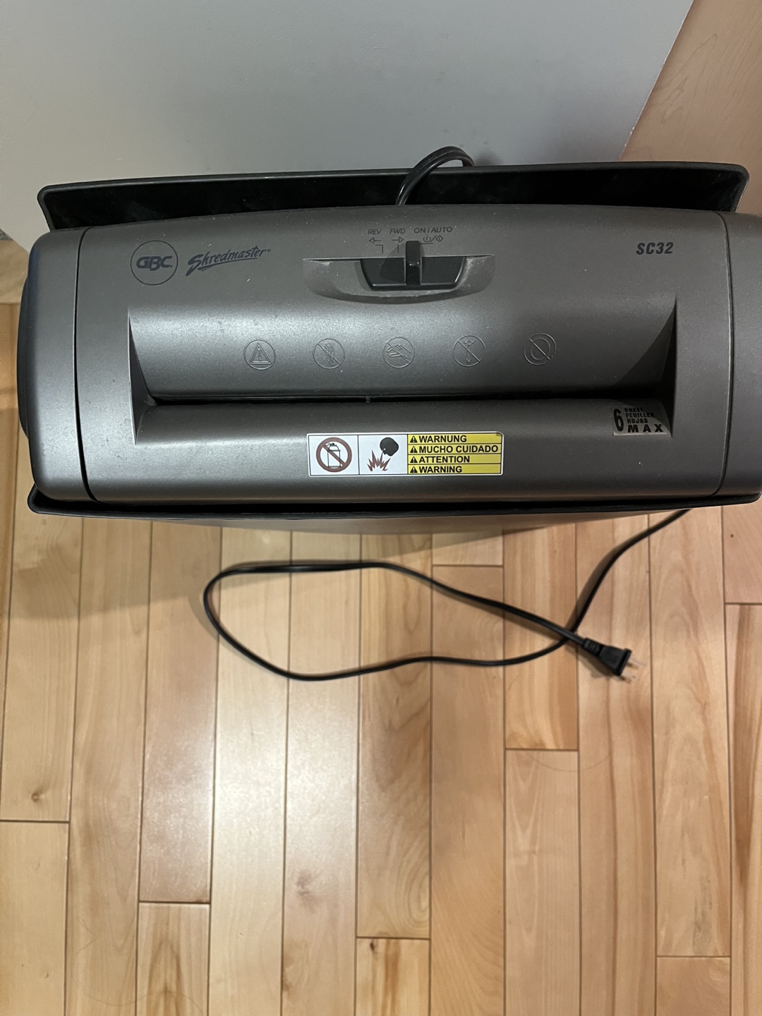 GBC Shredmaster SC32 Paper Shredder - photo 3