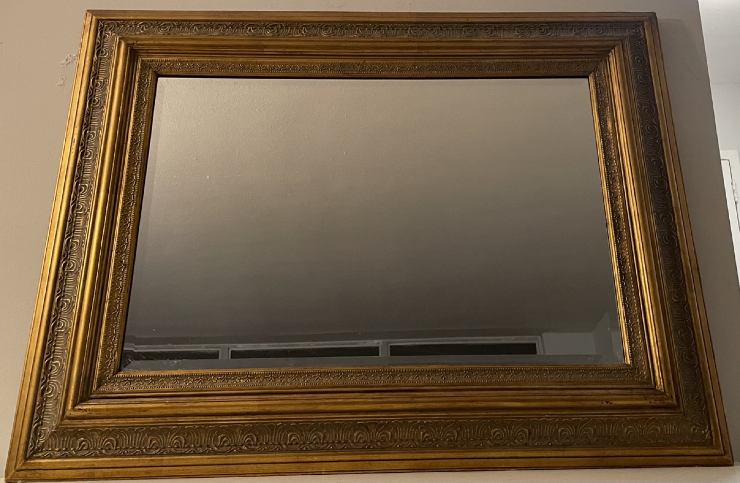 Large Gold Framed Mirror - photo 2