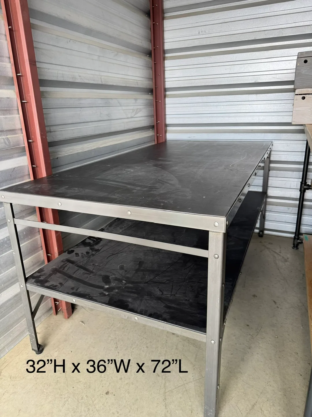 Industrial Style Workbench - 32"x36"x72" thumbnail