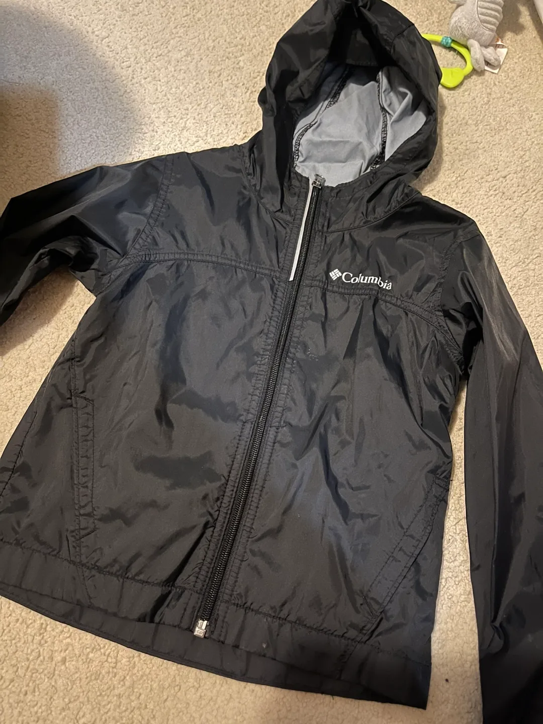 Kids Columbia Sportswear XXS (4/5) Black Rain Jacket thumbnail