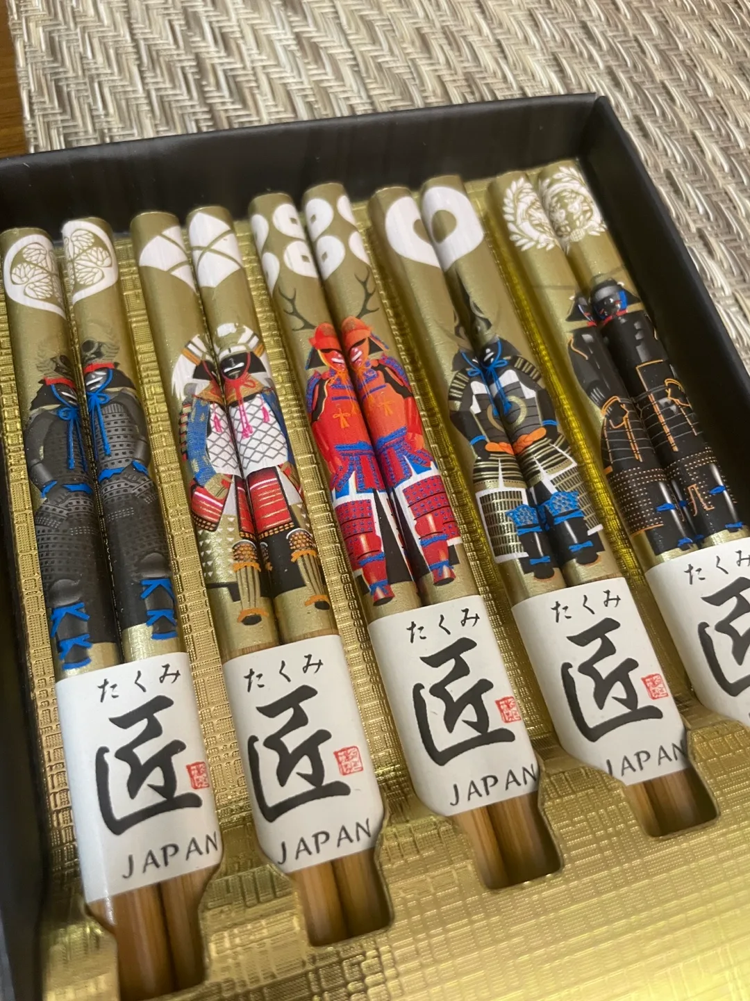 Japanese Samurai Chopsticks Set with Box thumbnail