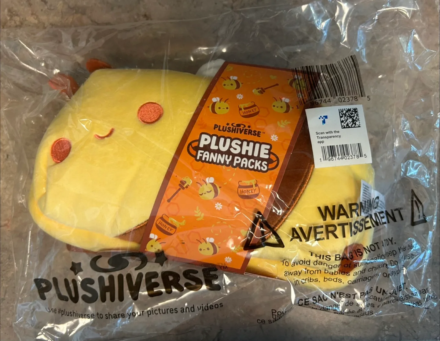 New Plushiverse Honey Bee Fanny Pack thumbnail