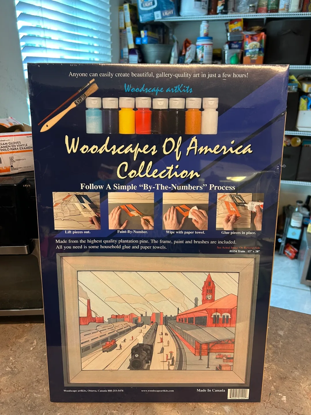 Woodscapes of America Collection #1154 Trains Art Kit thumbnail
